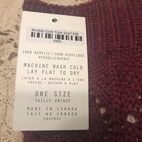 NWT - This is J Reversible Cowl Tube Scarf - Picture 7 of 8